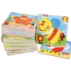 Colorful children's jigsaw puzzle toys with wooden safety rounded corners for educational early education and parent-child interaction Item Picture